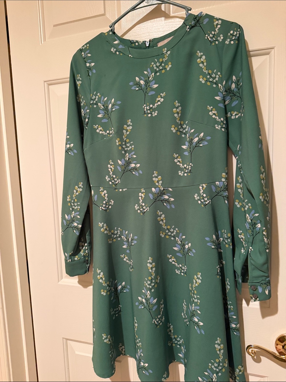 LOFT Floral Long-Sleeve Dress